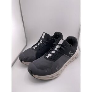 On Cloudrunner Shoes Mens Size 10.5 Black Gray Running CloudTec Road 46.99017